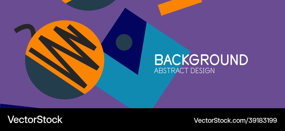 Abstract background blocks lines triangles vector image