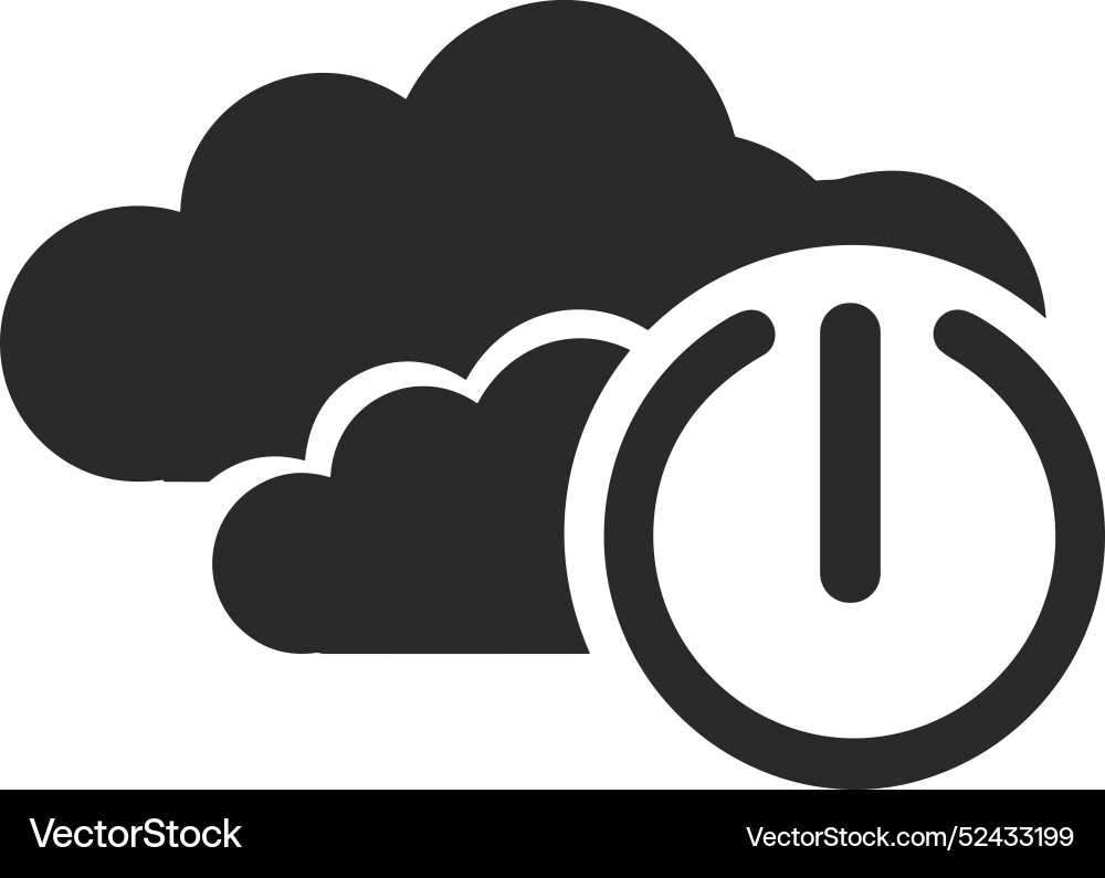 Cloud storage icon symbol image of the database Vector Image
