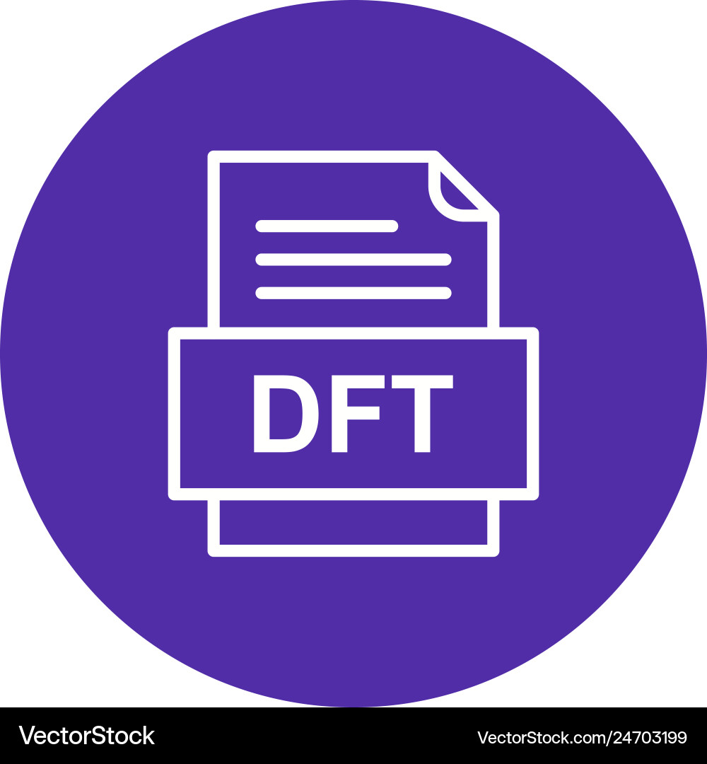 Dft file document icon Vector Image
