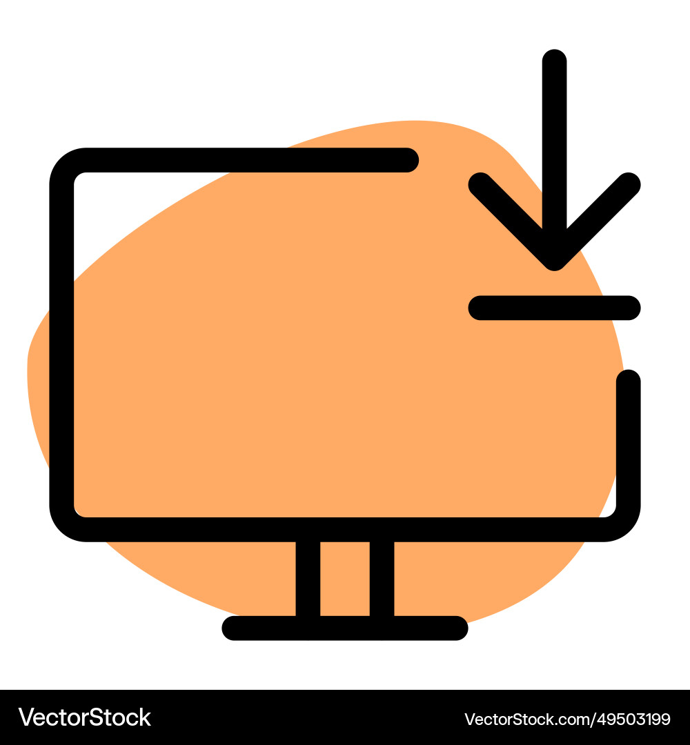 Fetching data from the desktop domain Vector Image