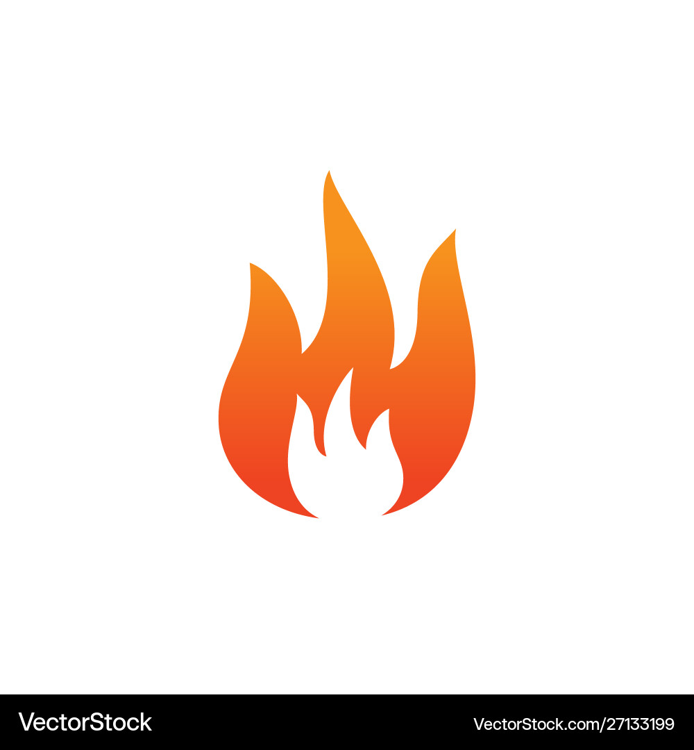 Fire icon ui simple style flat Vector Image