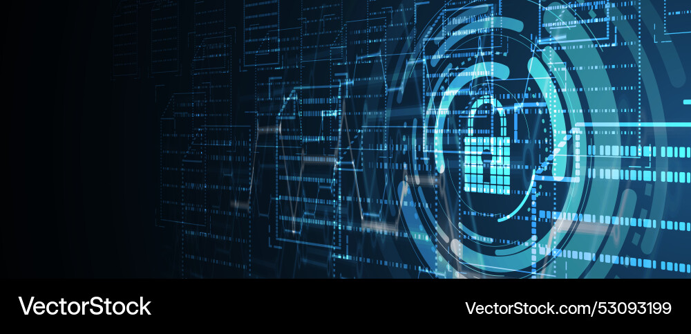 Glowing holographic data streams within a secure Glowing holographic data streams within a secure vector image