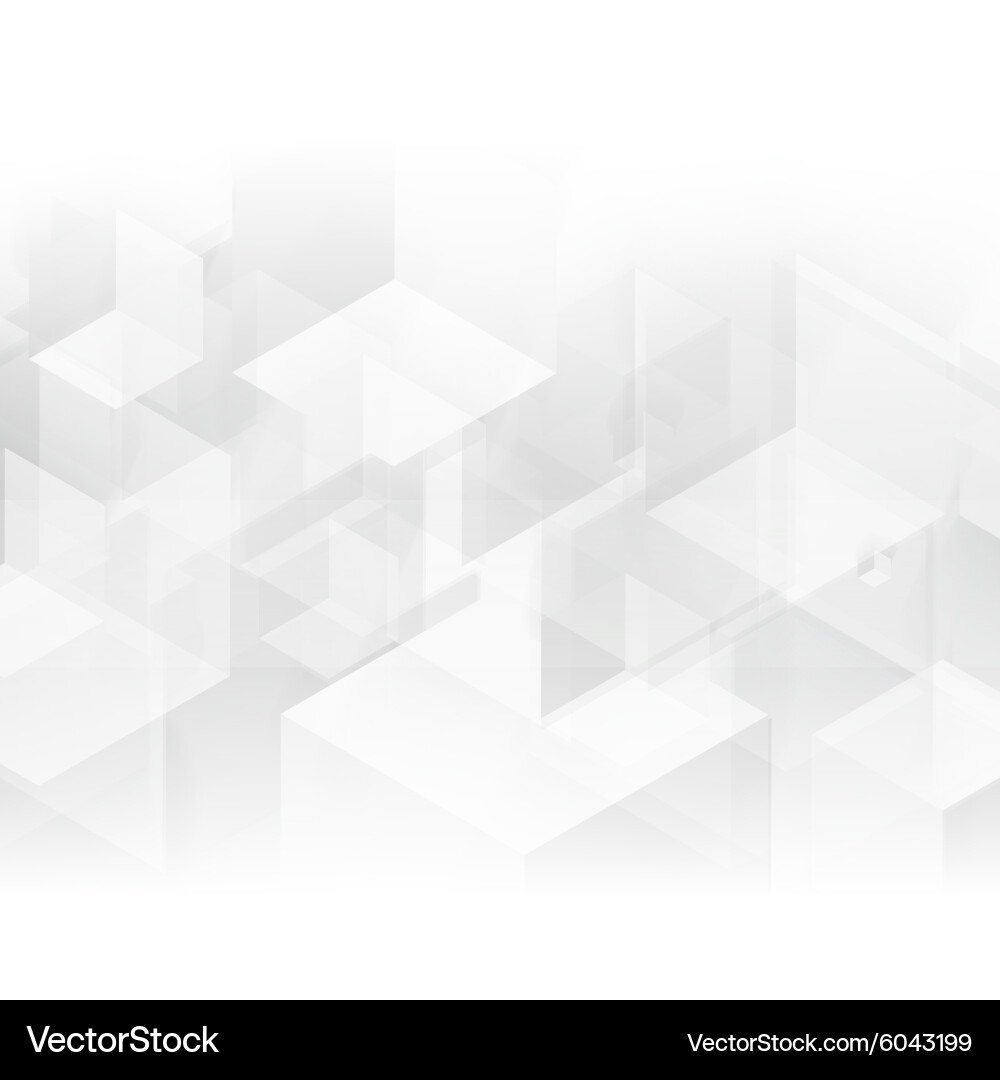 Gray Cube Pattern Vector Image