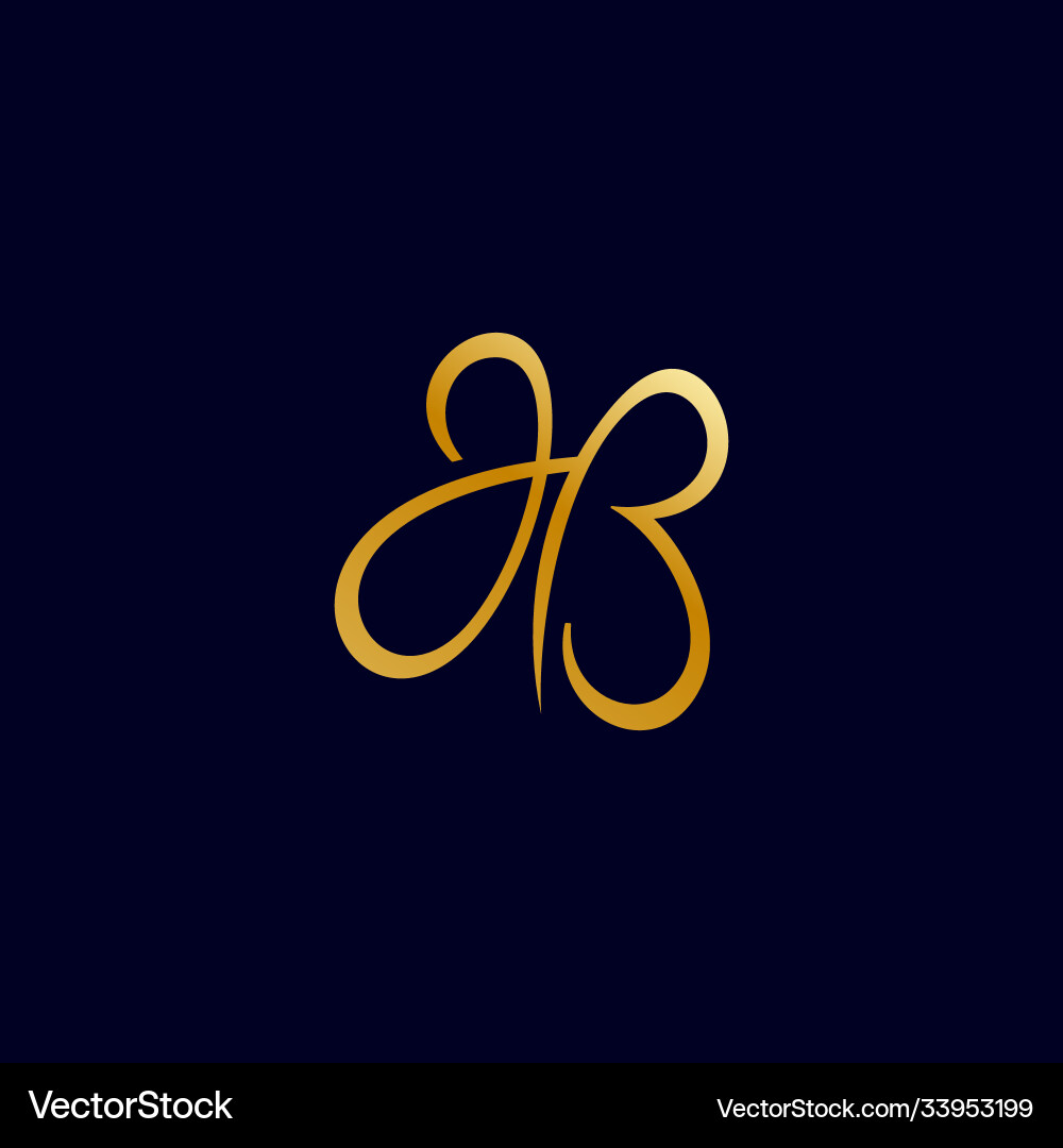 Jb Buchstaben-Logo-Design mit kreativen modernen trendy Jb Buchstaben-Logo-Design mit kreativen modernen trendy vektorbild