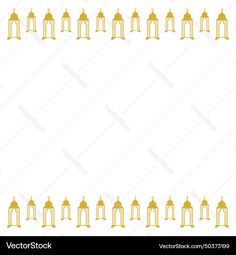 Lantern design frame element collection Vector Image