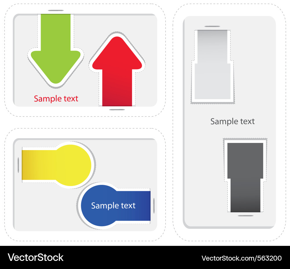 Arrow set Vector Image