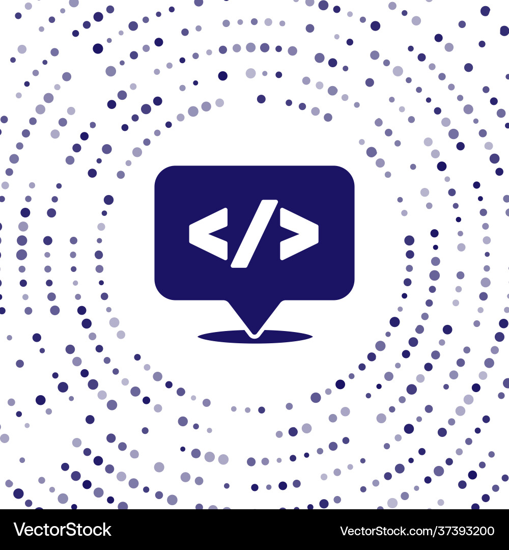 Blue web design and front end development icon Blue web design and front end development icon Vector Image