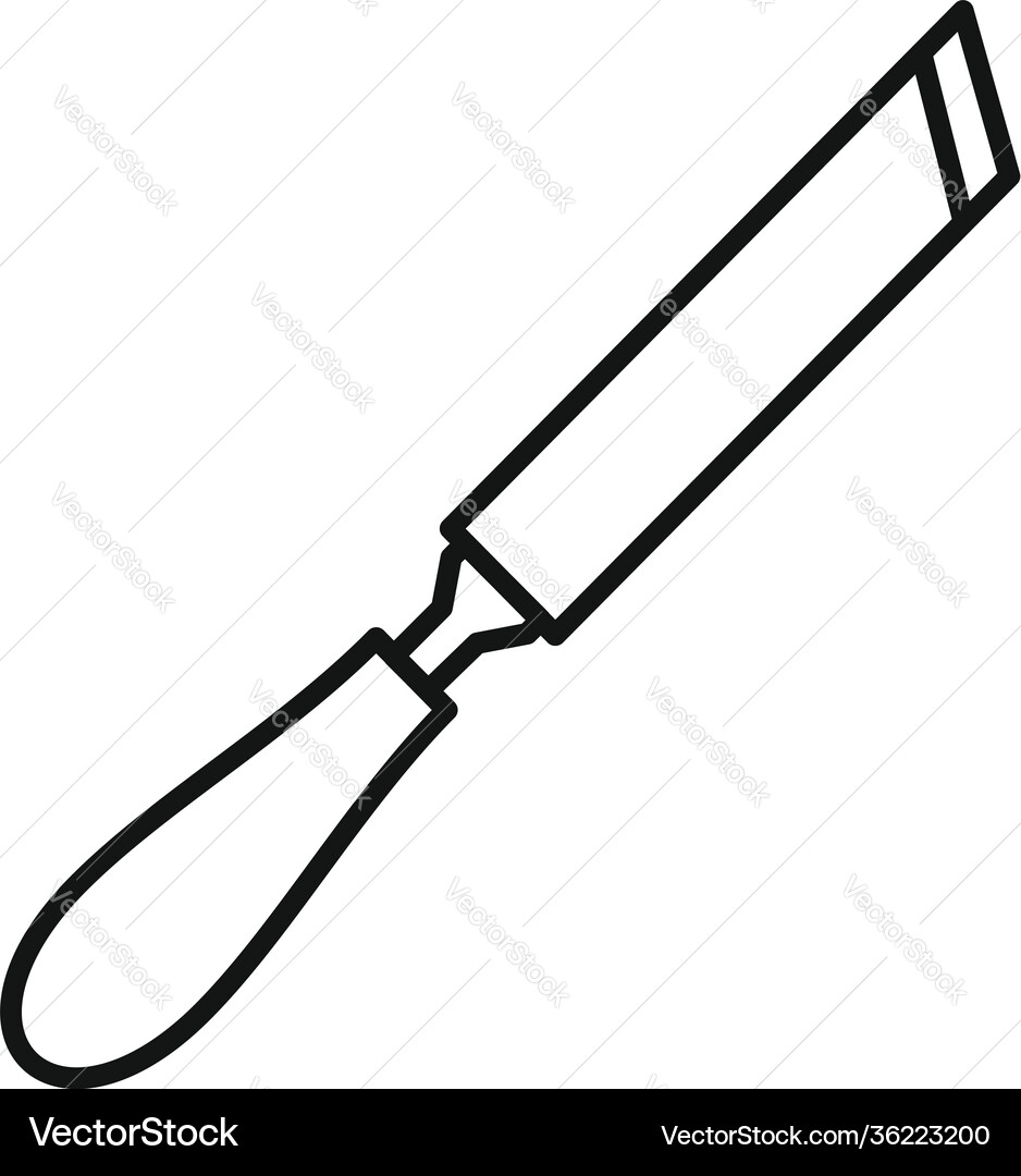 Chisel handle icon outline style Chisel handle icon outline style vector image