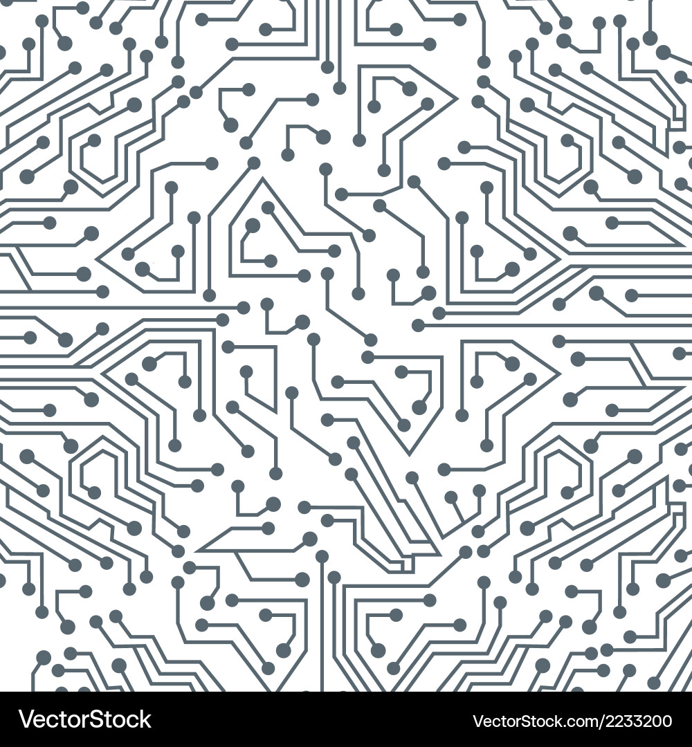 Complex Circuit Board Pattern vector image