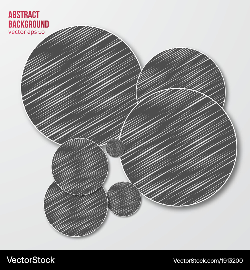 Drawn circle abstract background pattern Vector Image