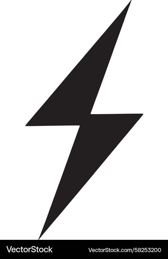Dynamic Lightning Icon Vector Image