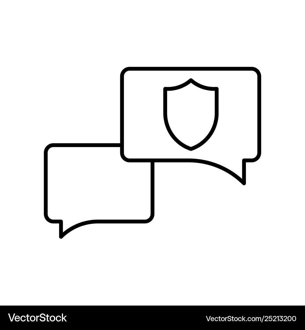 Gdpr general data protection regulation icon line Vector Image