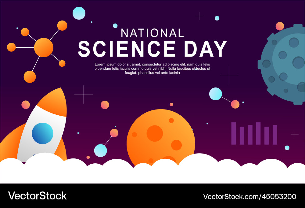 Gradient science twitch background design template vector image