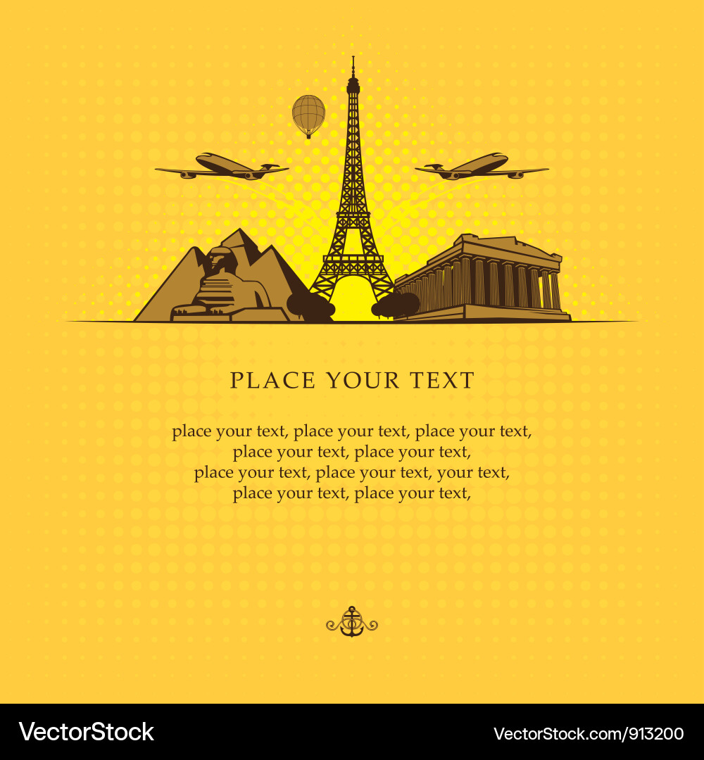 Historical sights Royalty Free Vector Image - VectorStock