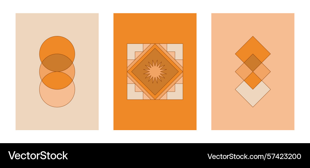 In simple linear style - design templates In simple linear style - design templates vector image