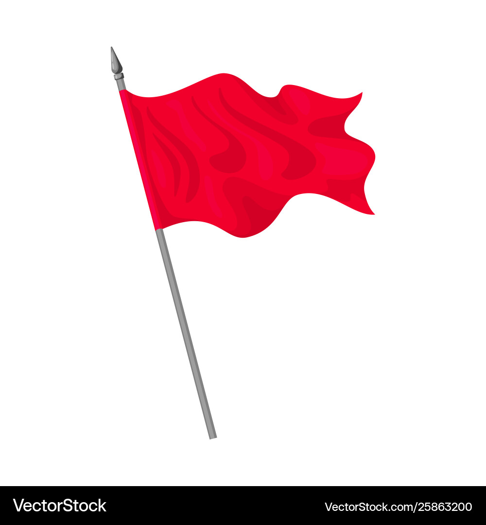 Isolated object flag and cloth icon collection vector image