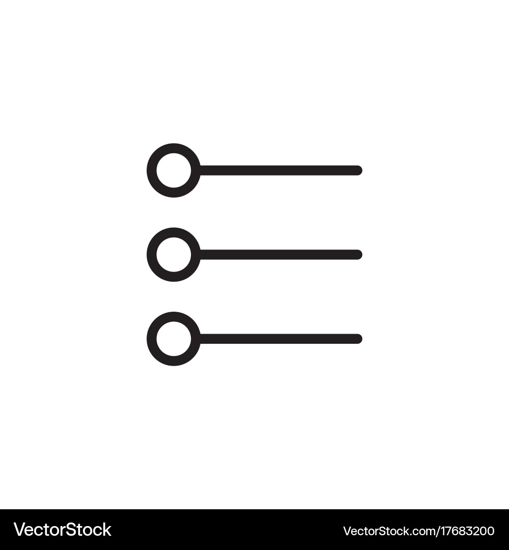 Line simple list checklist icon Vector Image
