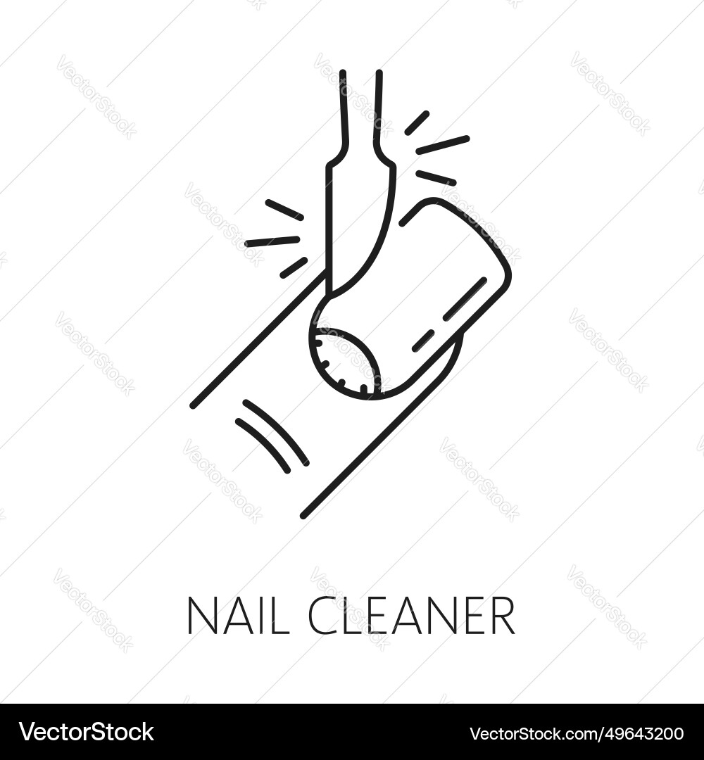 Nagelreiniger-Ikone für Maniküre Service Hände Pflege Nagelreiniger-Ikone für Maniküre Service Hände Pflege vektorbild