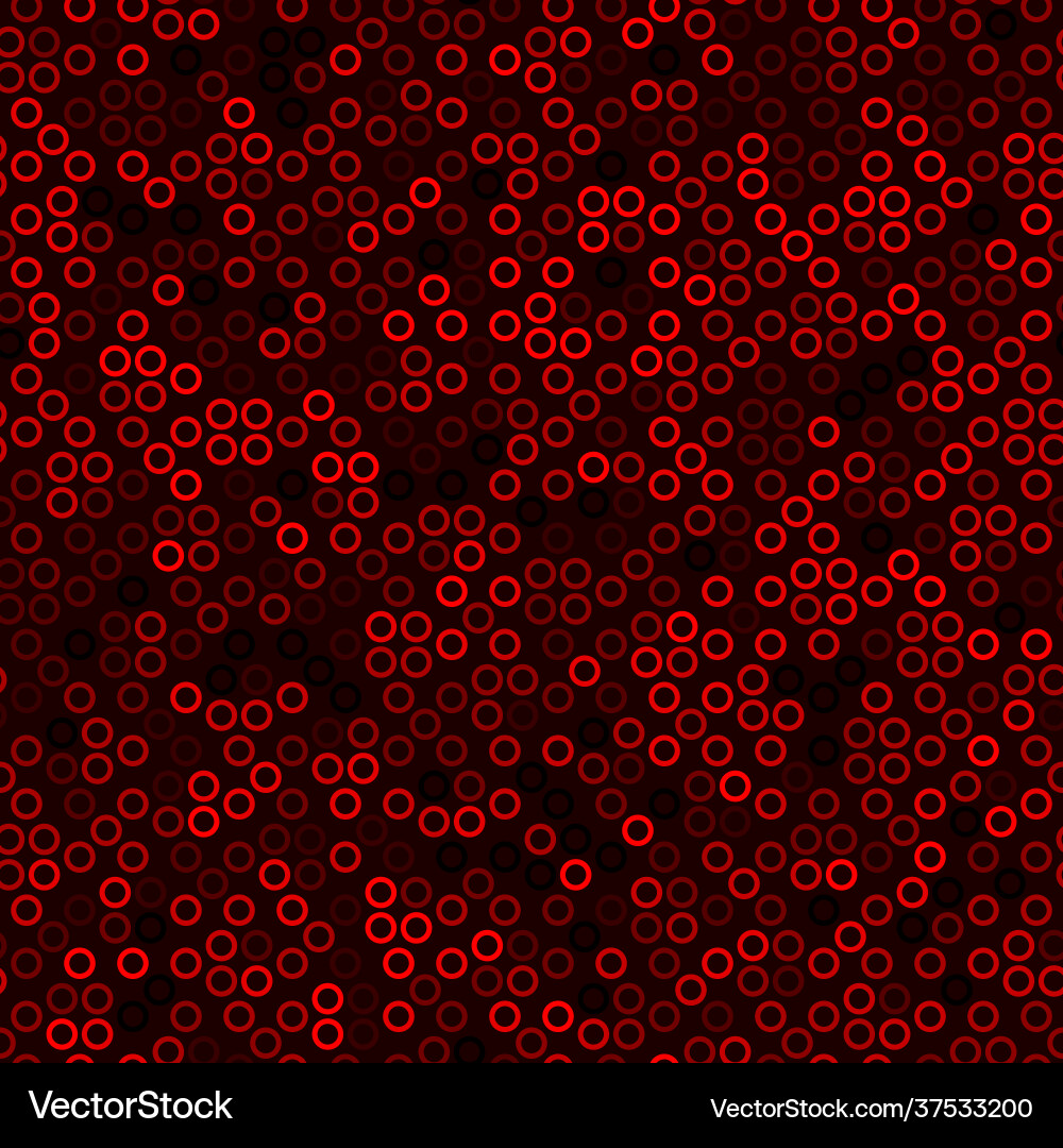 Seamless pattern with red ruby halftone rings Seamless pattern with red ruby halftone rings Vector Image