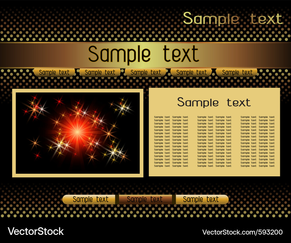Website Header Template vector image