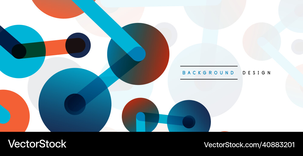 Abstract background round dots connected by lines Abstract background round dots connected by lines Vector Image