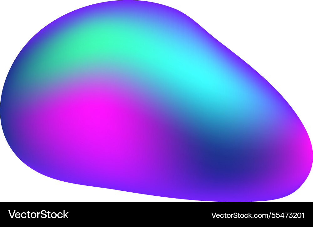 Abstract Colorful Gradient Blob Vector Image