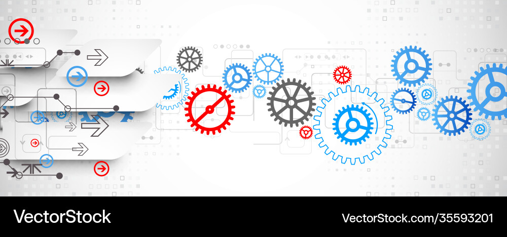 Abstract technological background with various Abstract technological background with various vector image