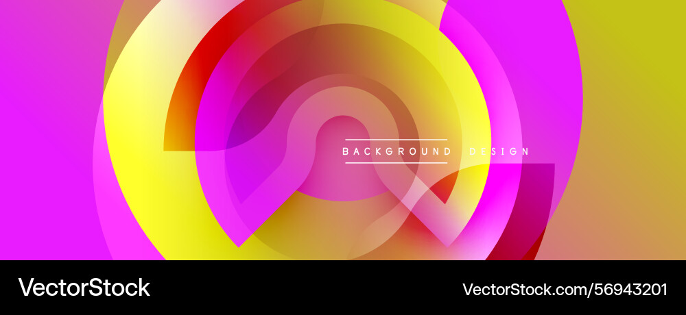Abstract vibrant layers create dynamic circular Abstract vibrant layers create dynamic circular Vector Image