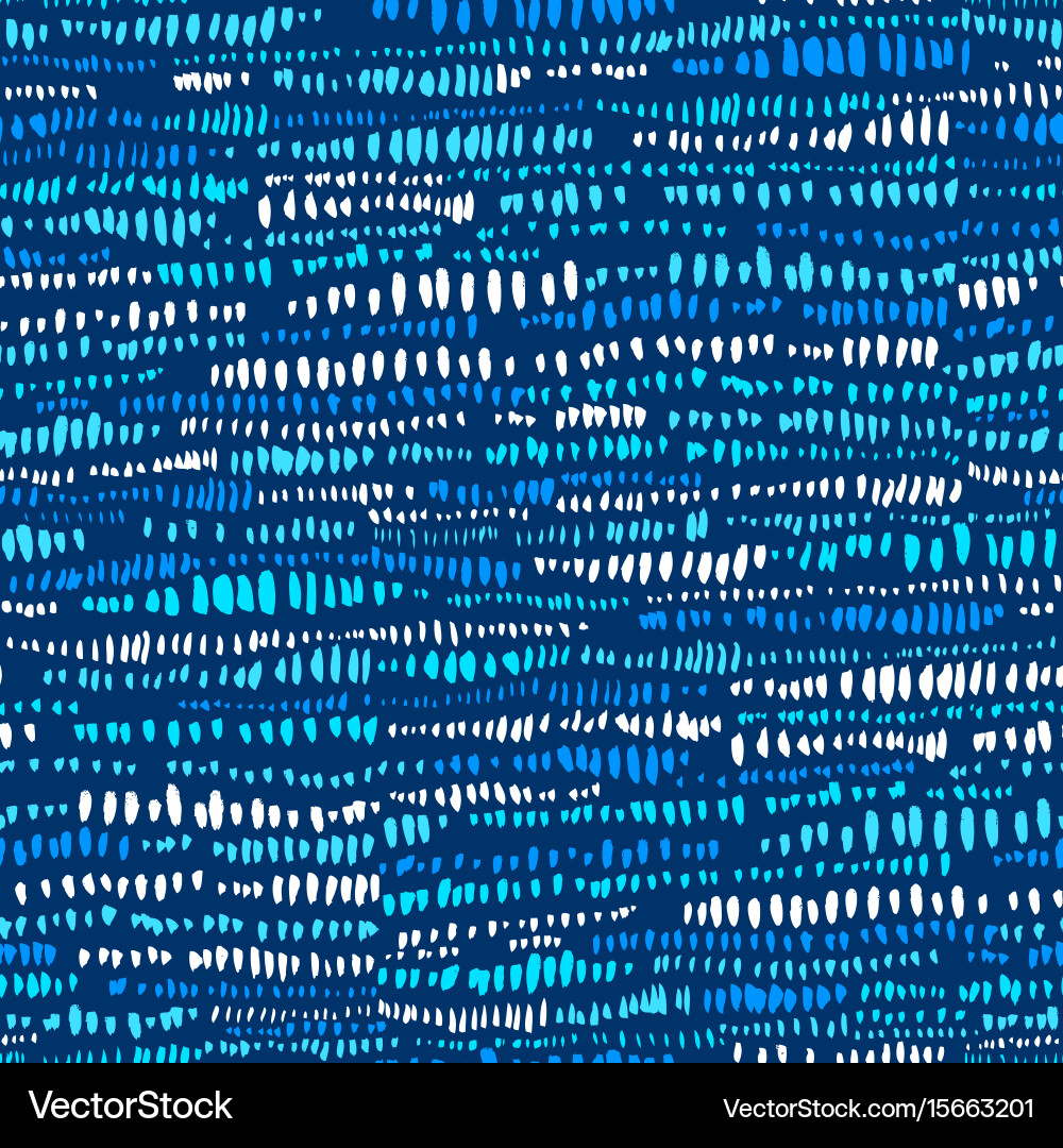 Blue Ink Sketch Pattern vector image