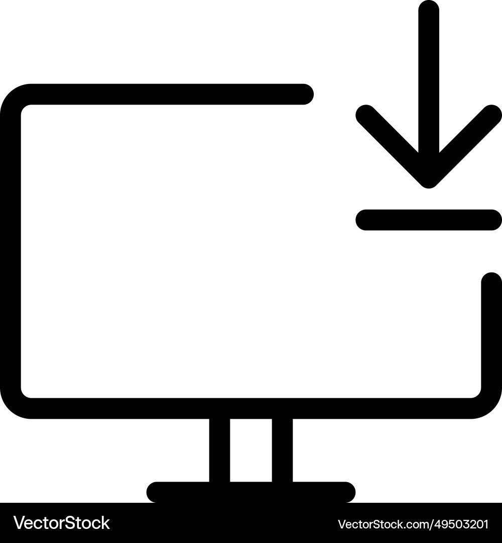 Fetching data from the desktop domain Vector Image