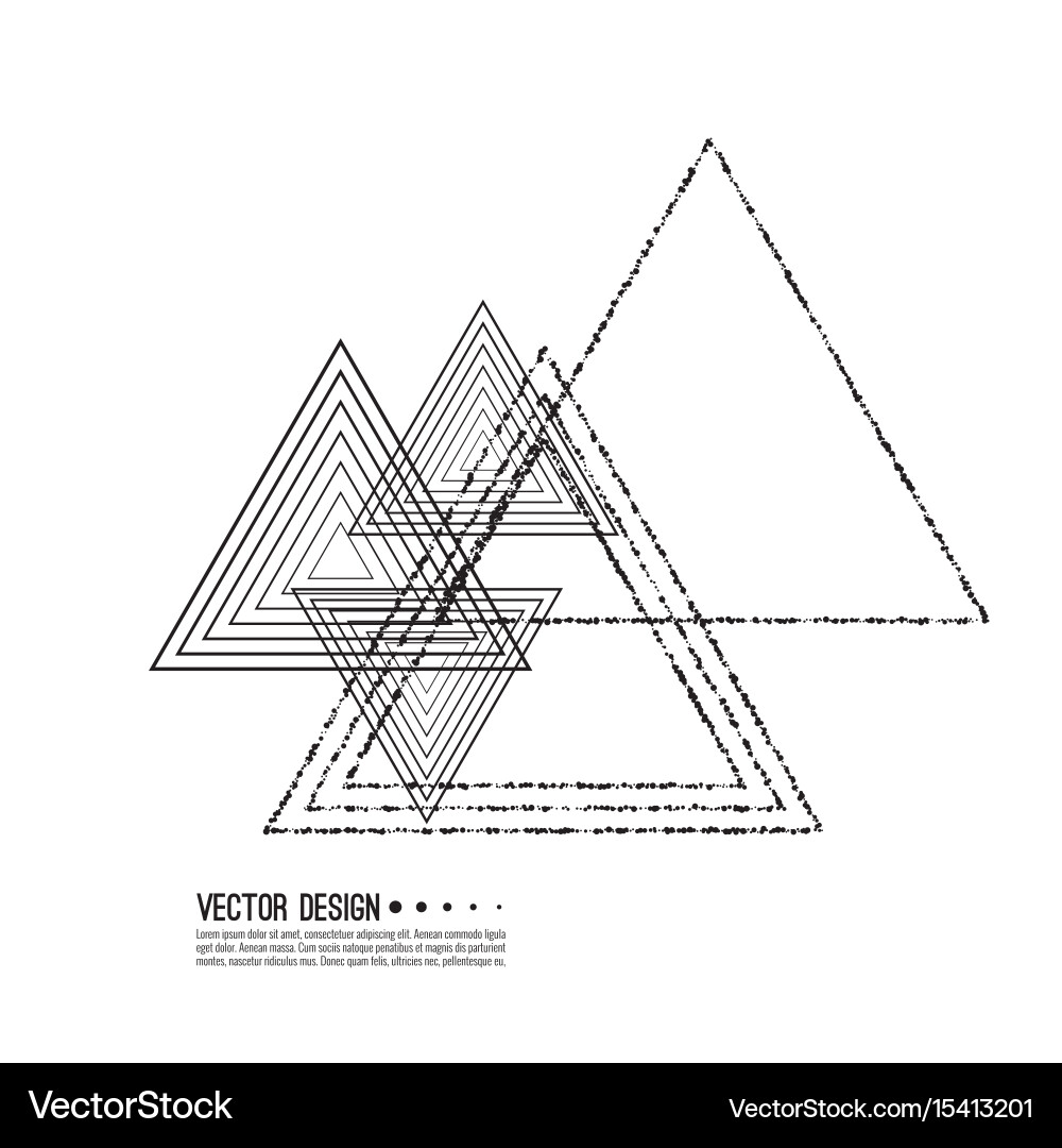 Geometric Triangle Pattern Vector Image