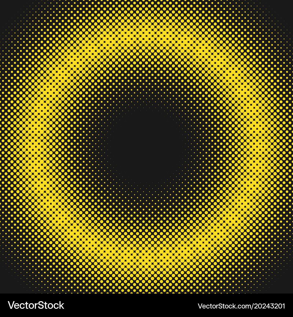 Halftone dot pattern background template vector image