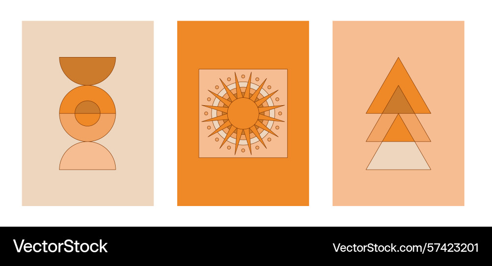 In simple linear style - design templates In simple linear style - design templates vector image