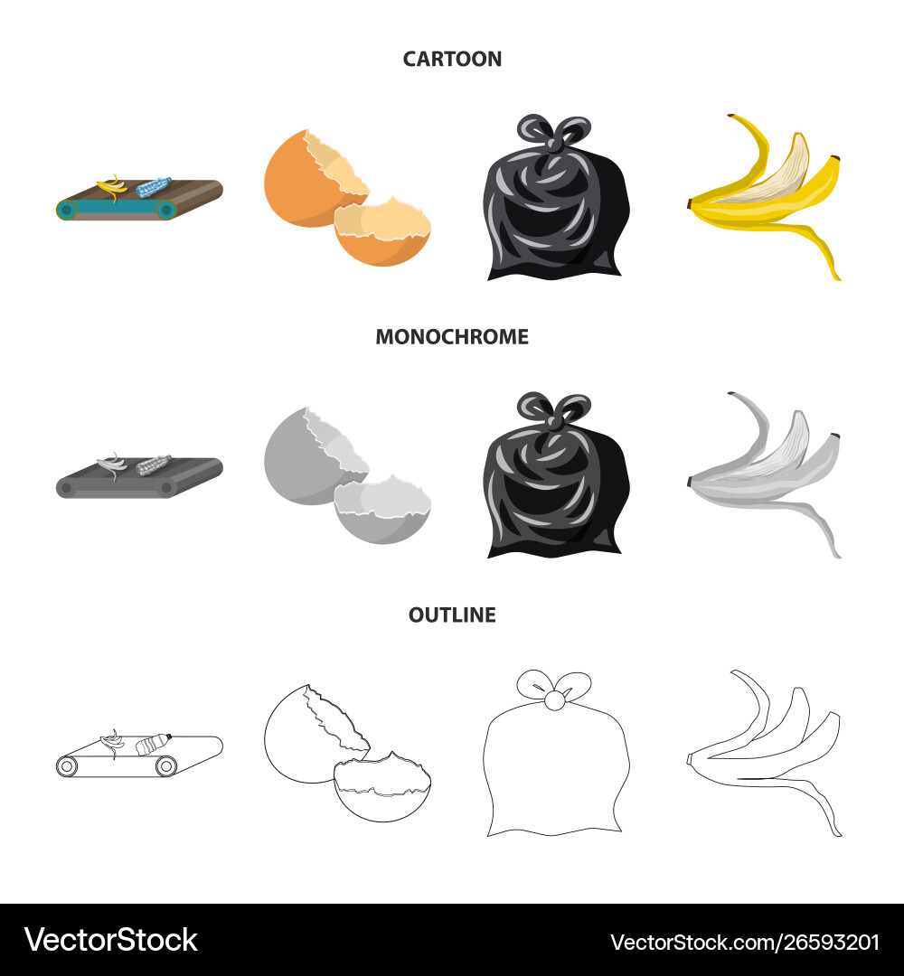 Isolated object refuse and junk logo Isolated object refuse and junk logo vector image