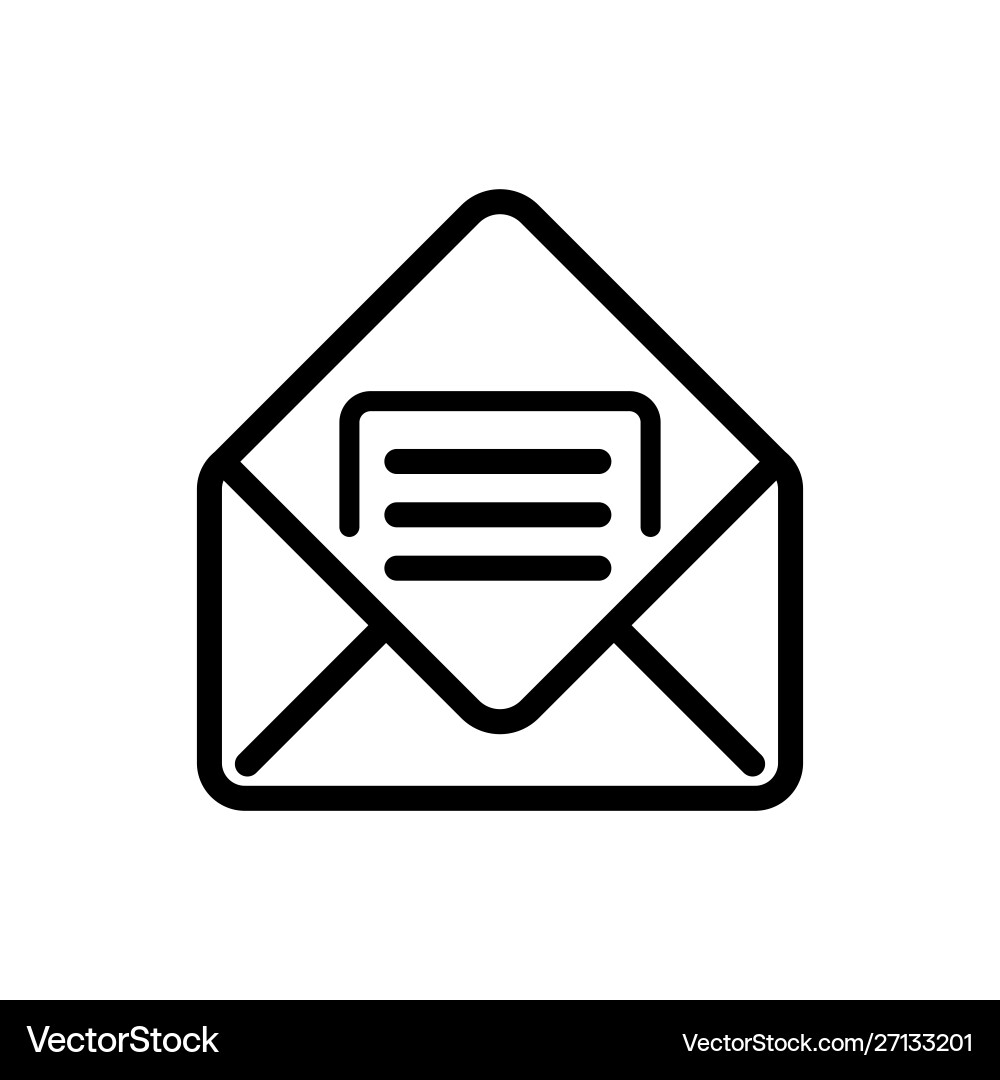 Mail icon ui simple style flat vector image