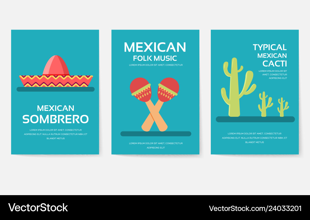 Satz von mexico Land Ornament Reise Tour Konzept Satz von mexico Land Ornament Reise Tour Konzept vektorbild