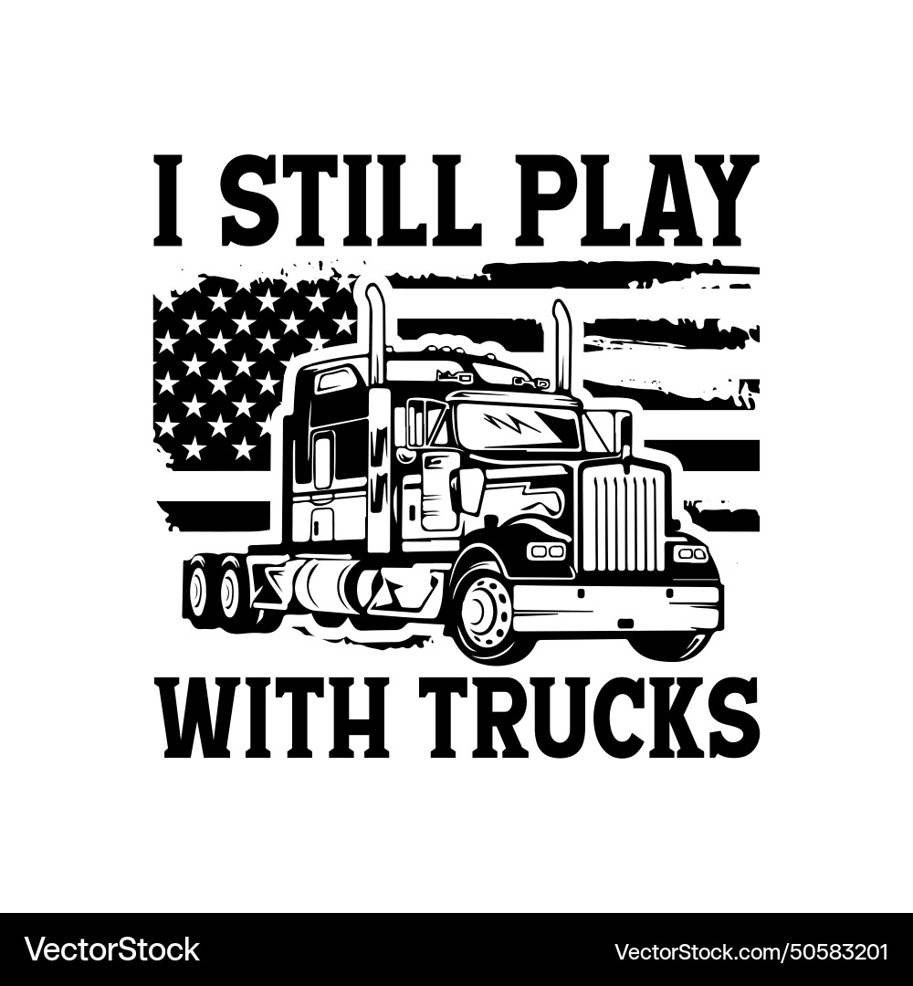 Trucks drivers truck trucker usa american flag Trucks drivers truck trucker usa american flag vector image