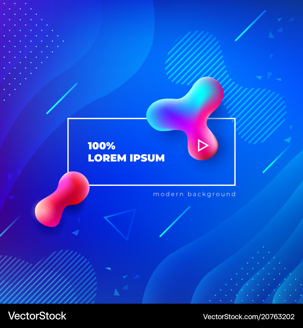 Fluid Color Gradient Background vector image