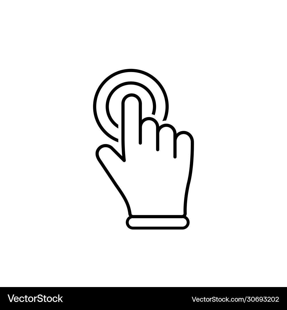 Hand cursor clicks or mouse pointer icon Hand cursor clicks or mouse pointer icon vector image