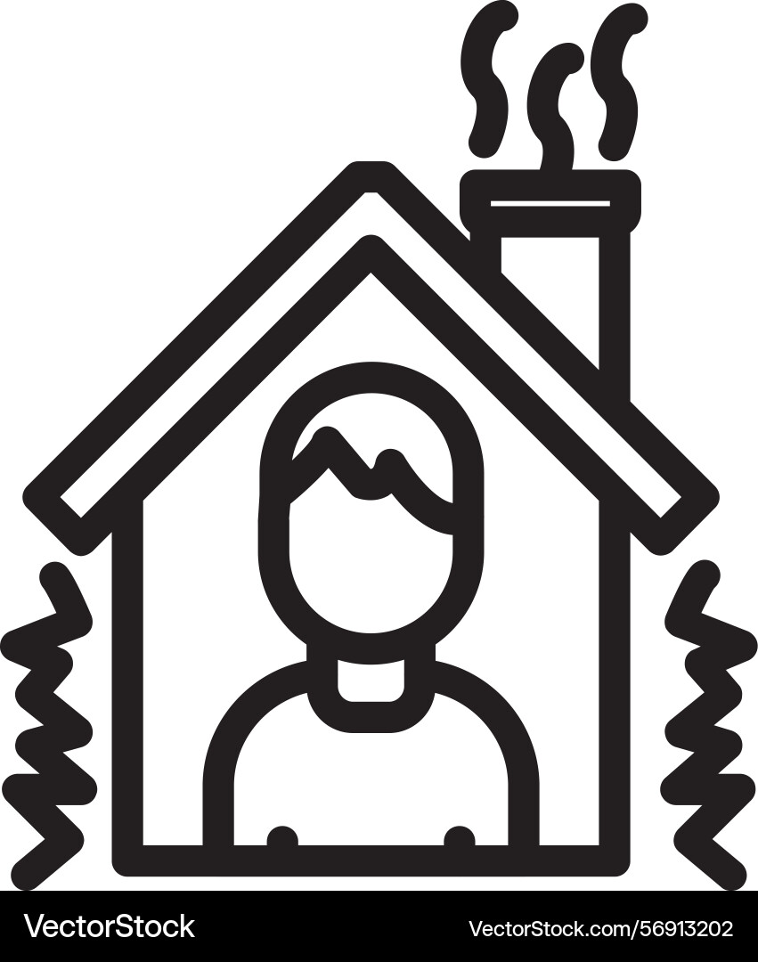 Isolation linear style icon design vector image