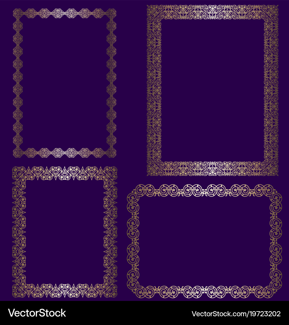 Set of frames Vector Image
