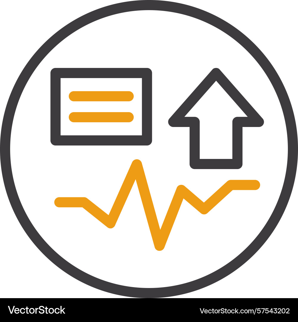 Shift spark two color icon Vector Image
