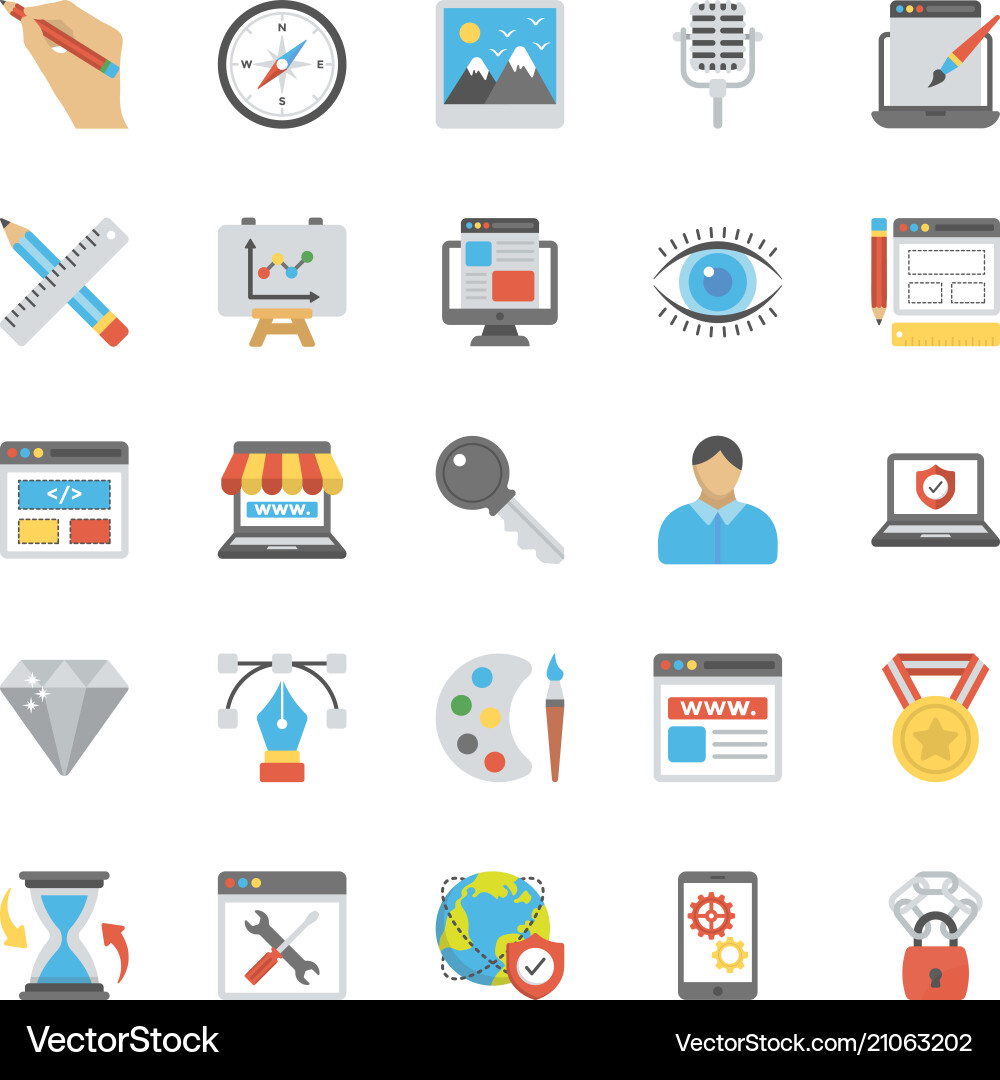 Web Icons - Digital Toolkit Vector Image