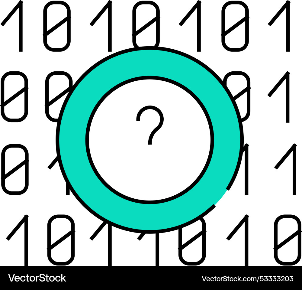 Code data science icon color vector image