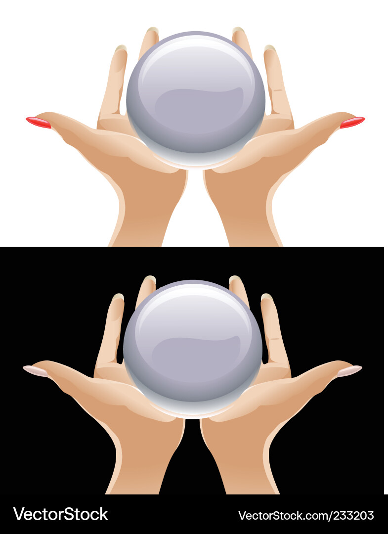 Crystal Ball - Fortune Telling Vector Image