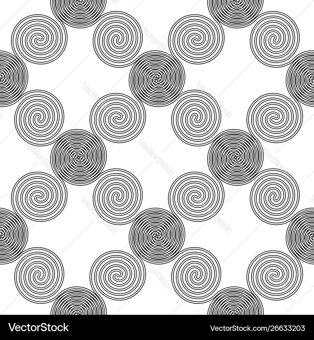 Design seamless spiral pattern Design seamless spiral pattern vector image