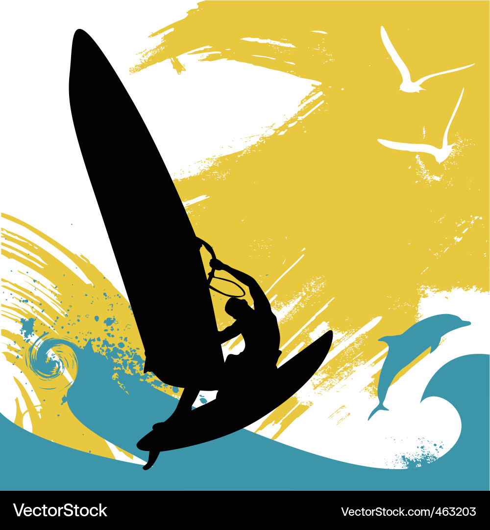 Dynamic Surf Background Vector Image