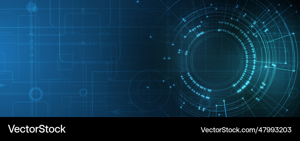 Futuristic Tech Interface Background vector image