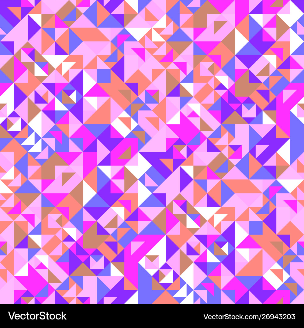 Geometrical colorful triangle tile pattern vector image