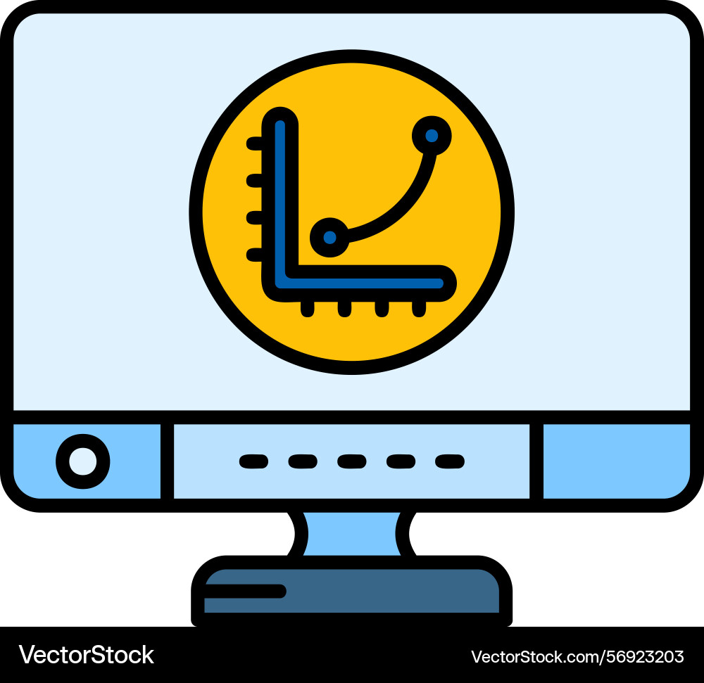 Graph icon design Vector Image